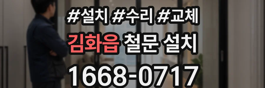 김화읍 철문 설치