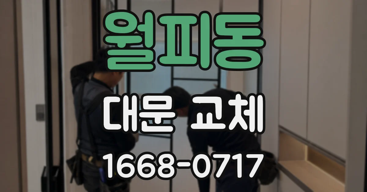 월피동 대문 교체