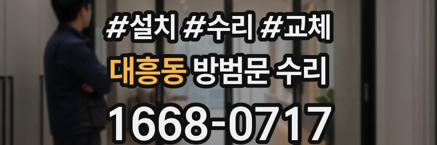 대흥동 방범문 수리