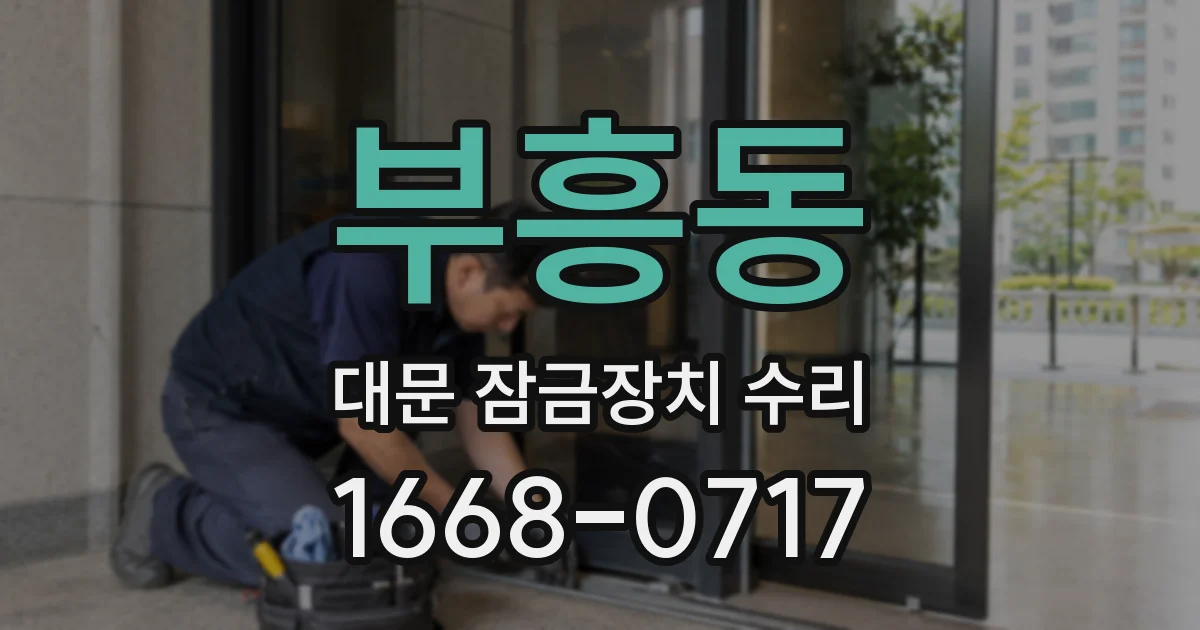 부흥동 대문 잠금장치 수리