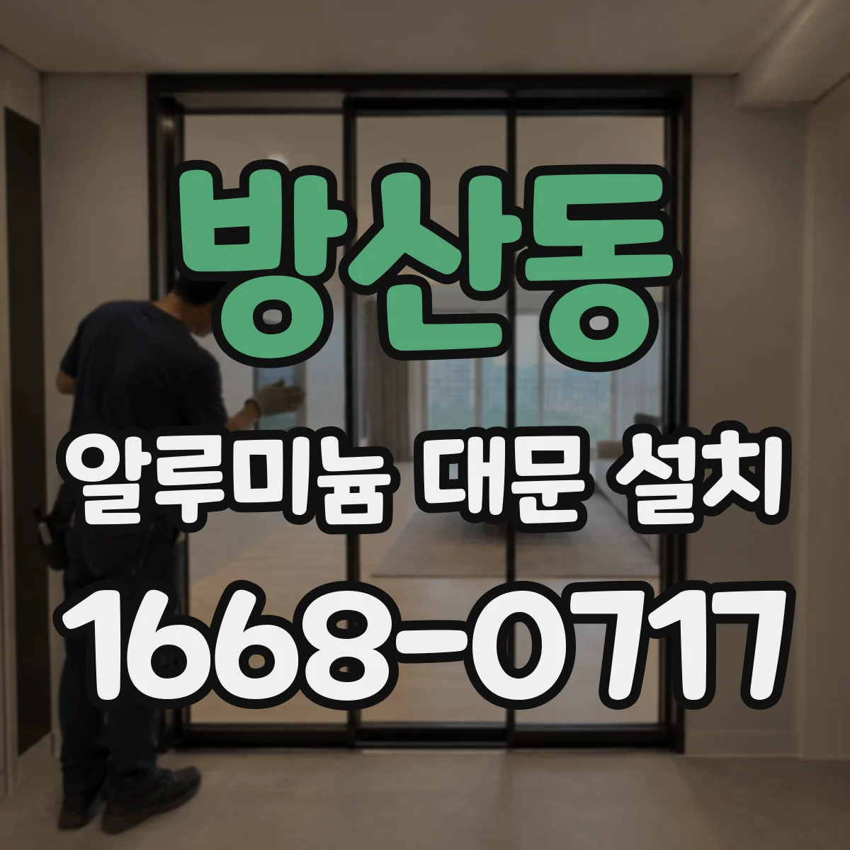 방산동 알루미늄 대문 설치