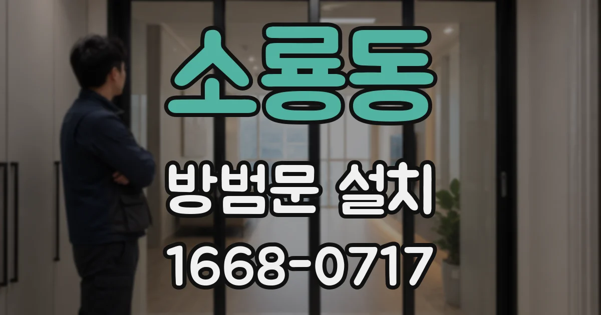 소룡동 방범문 설치