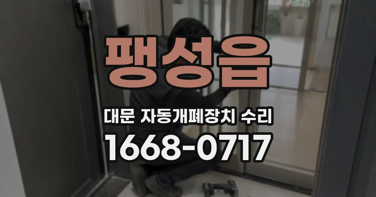 팽성읍 대문 자동개폐장치 수리