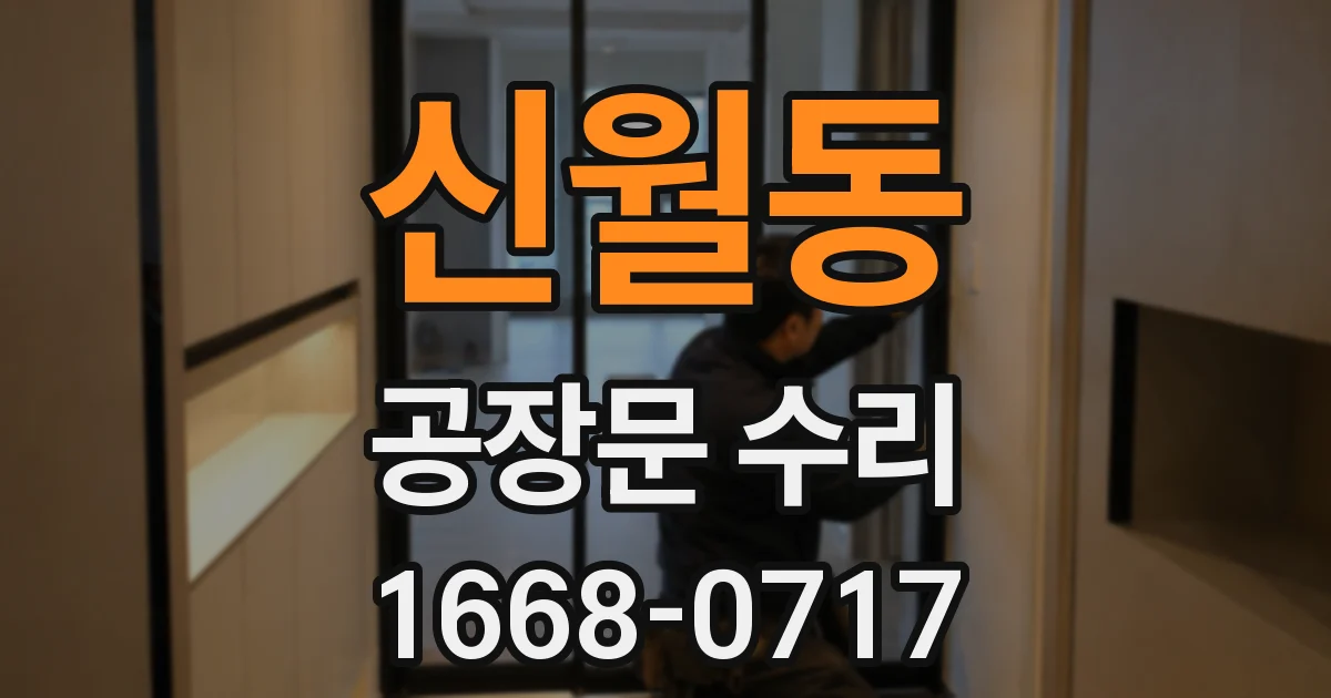 신월동 공장문 수리