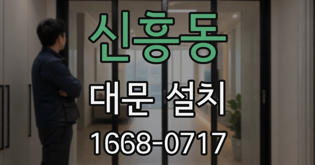 신흥동 대문 설치
