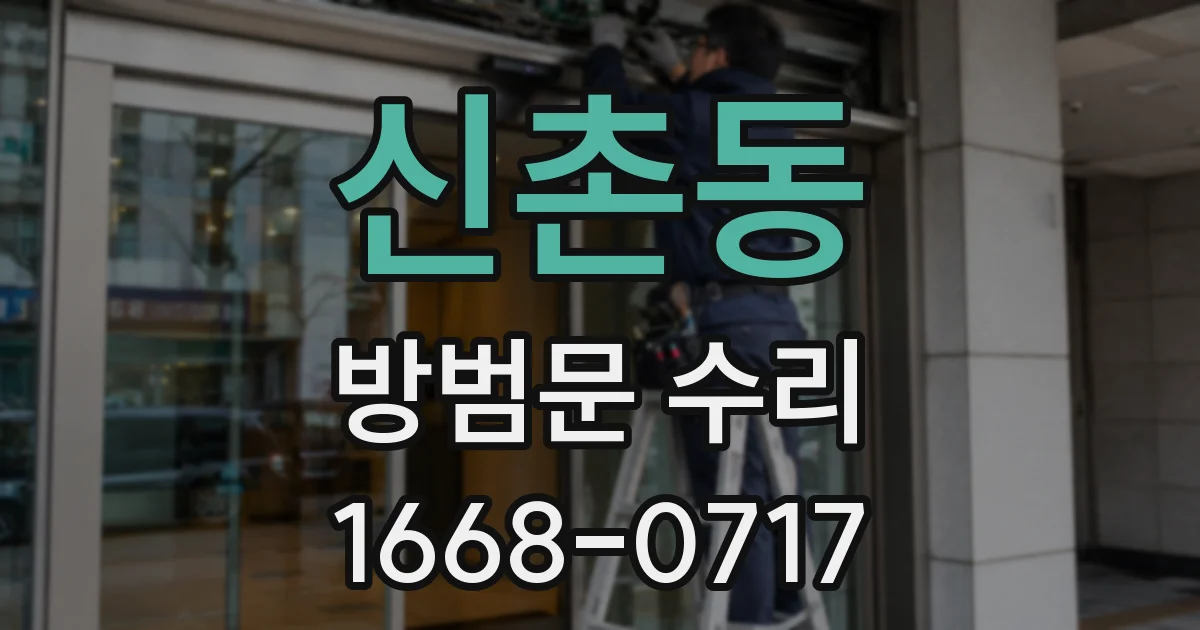 신촌동 방범문 수리