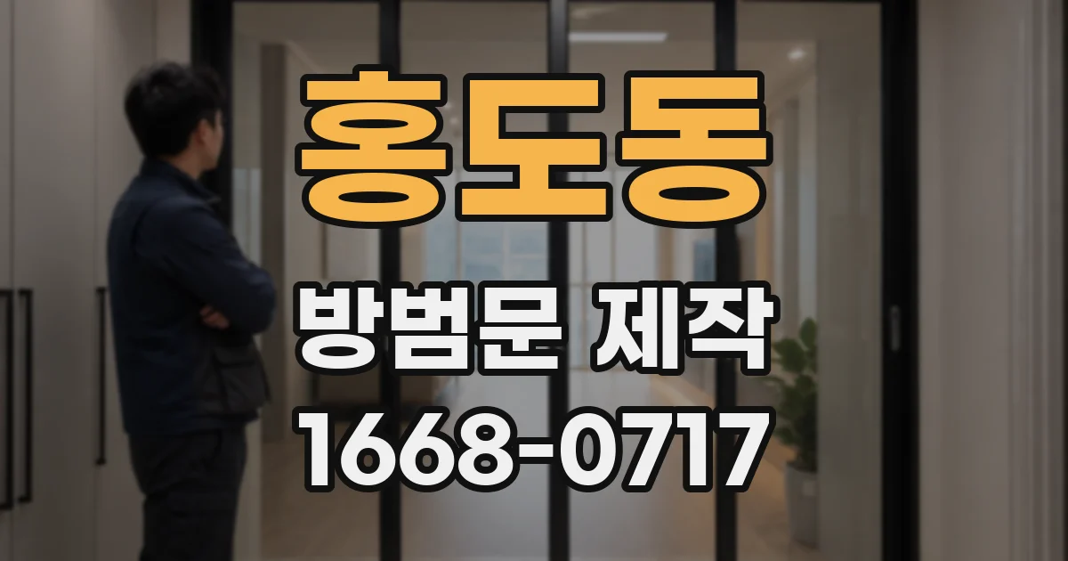 홍도동 방범문 제작
