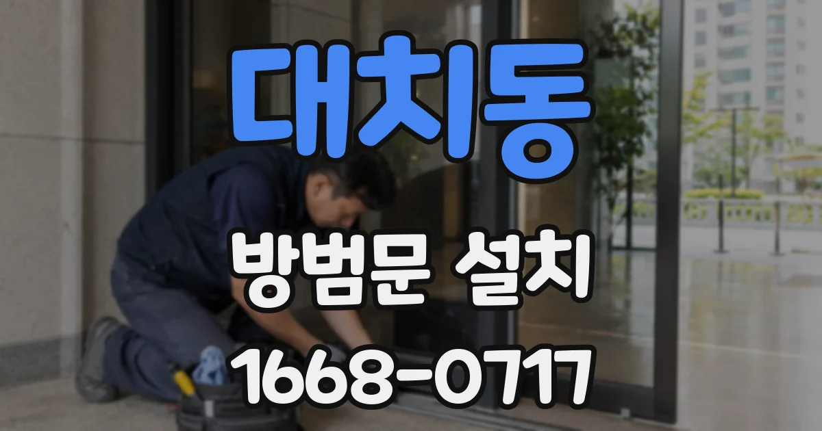 대치동 방범문 설치