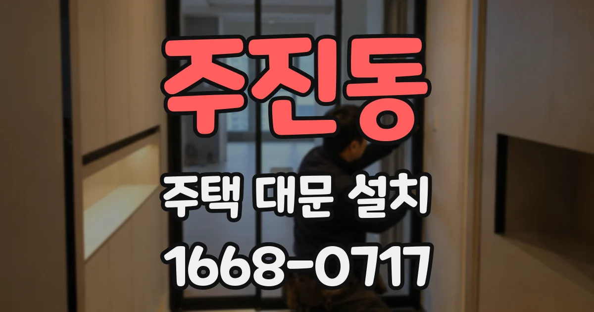 주진동 주택 대문 설치