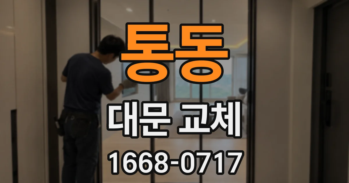 통동 대문 교체