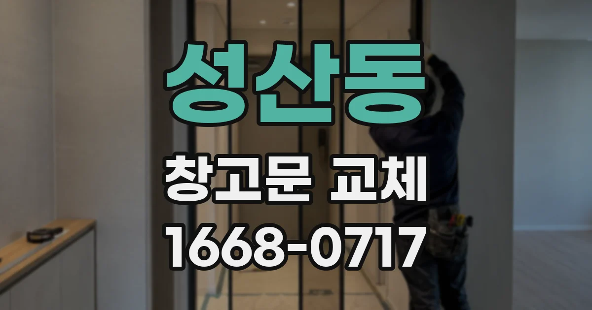 성산동 창고문 교체