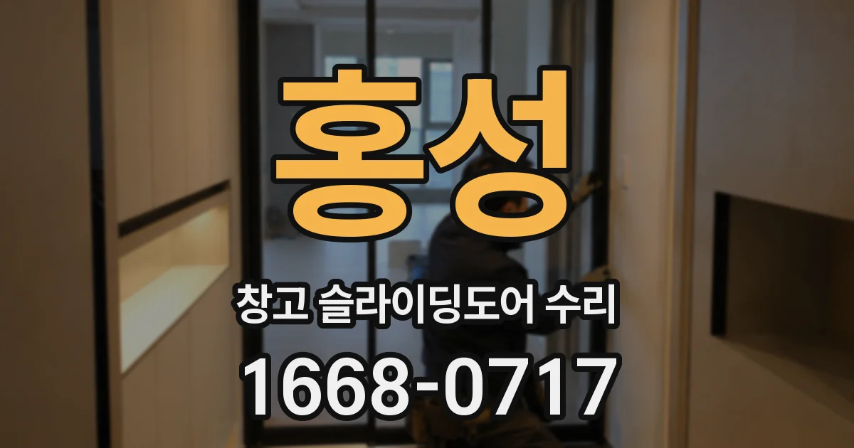 홍성 창고 슬라이딩도어 수리