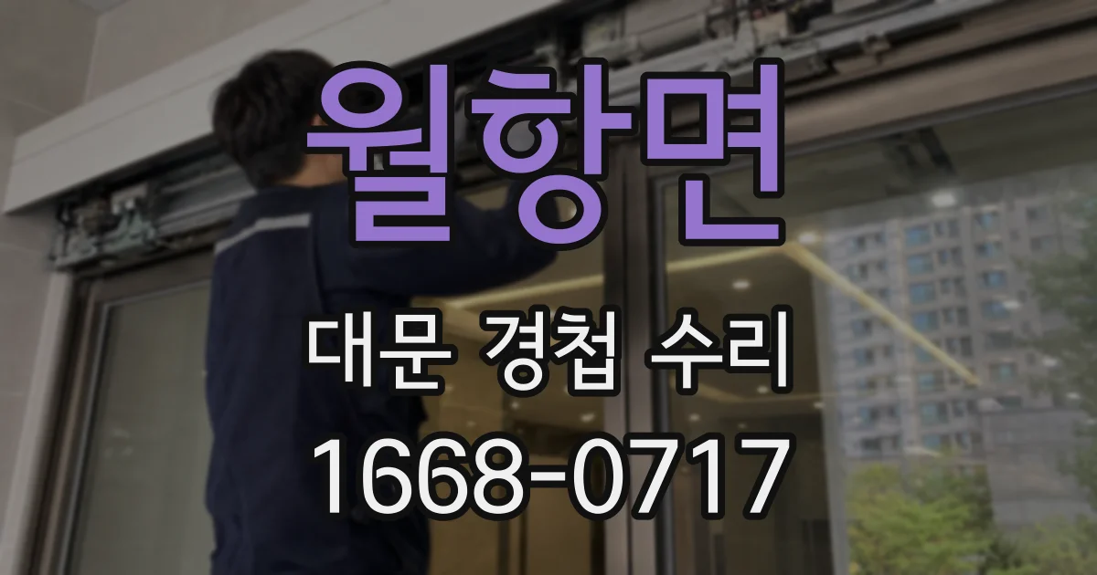월항면 대문 경첩 수리