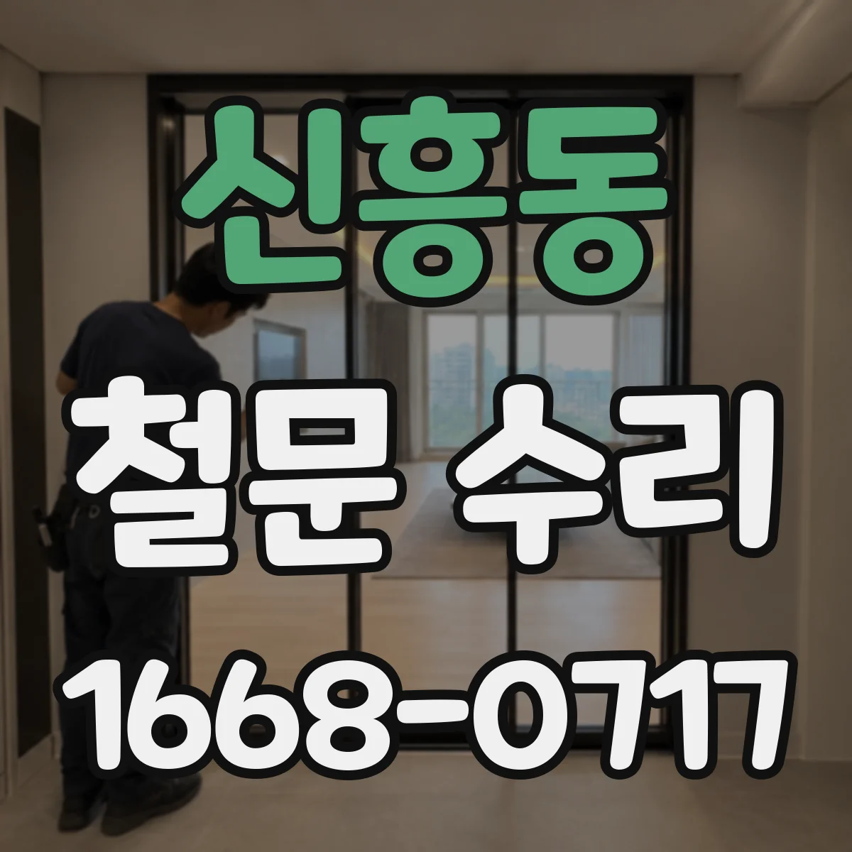 신흥동 철문 수리