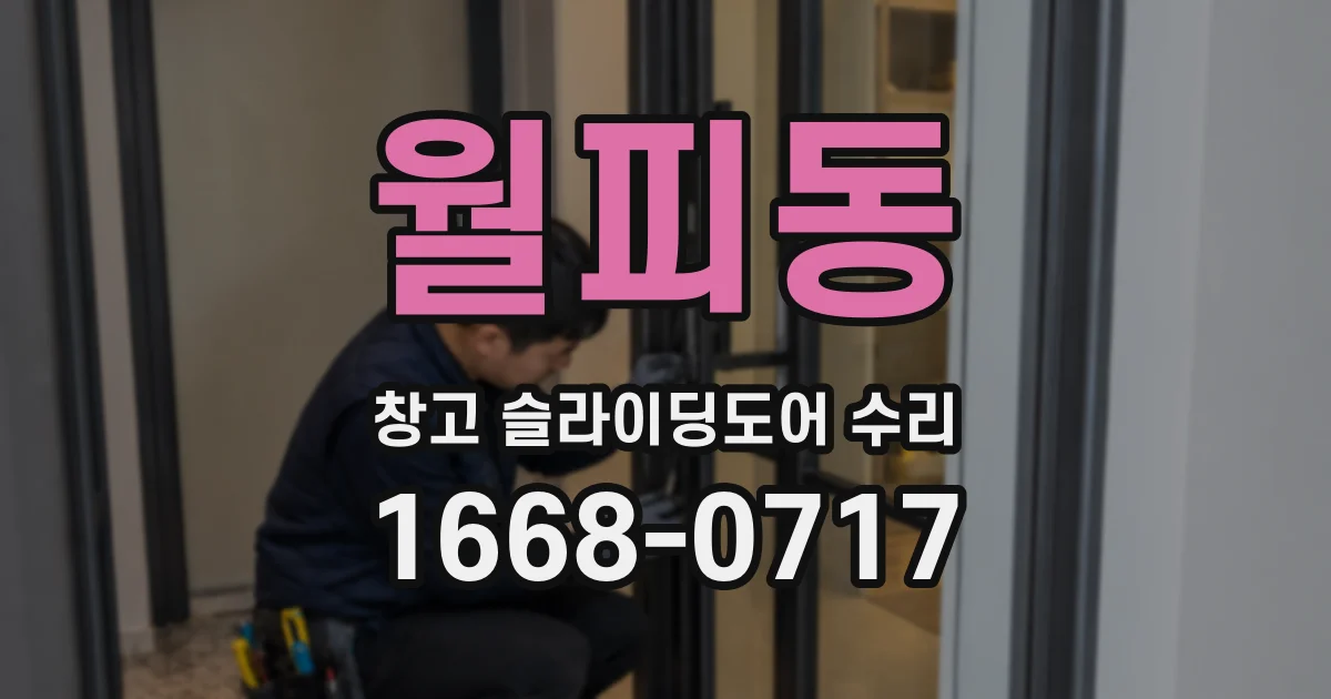 월피동 창고 슬라이딩도어 수리