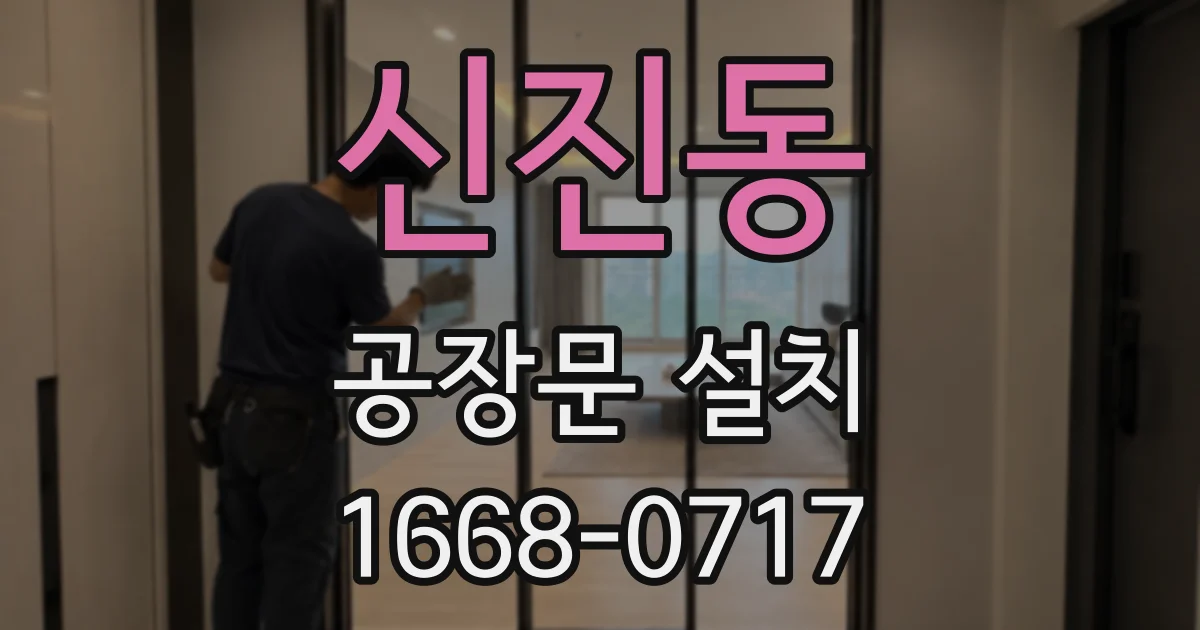신진동 공장문 설치