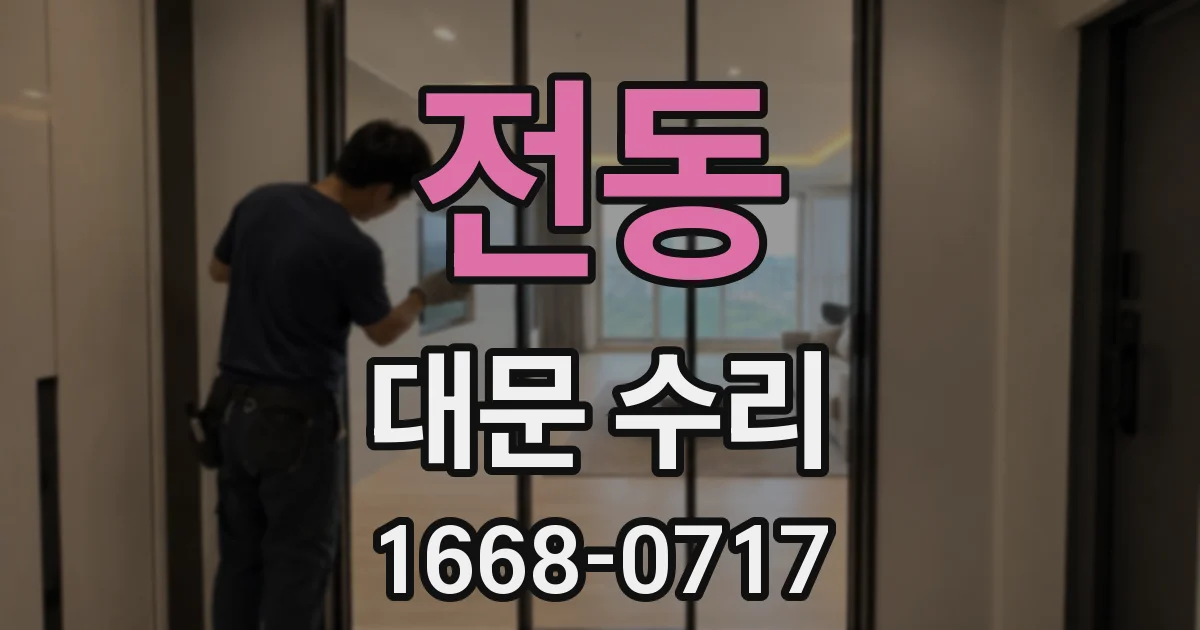 전동 대문 수리