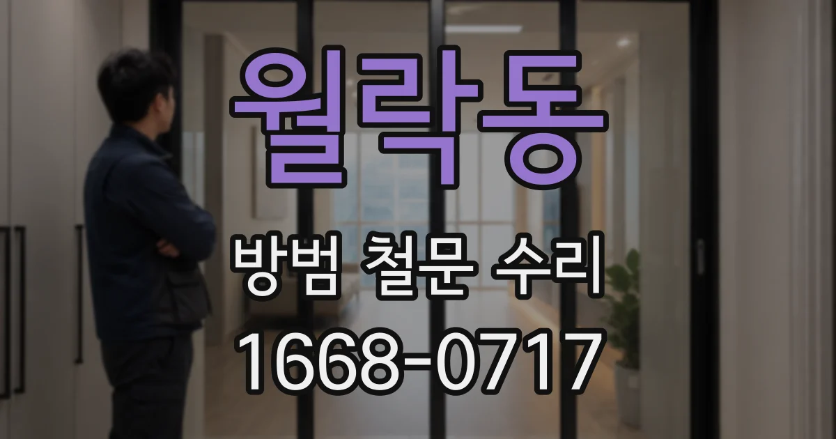 월락동 방범 철문 수리