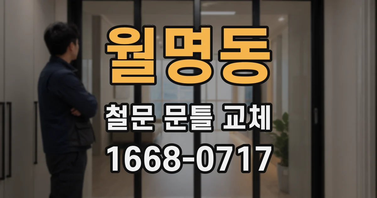 월명동 철문 문틀 교체