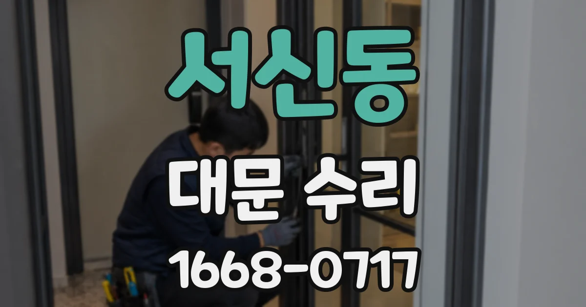 서신동 대문 수리