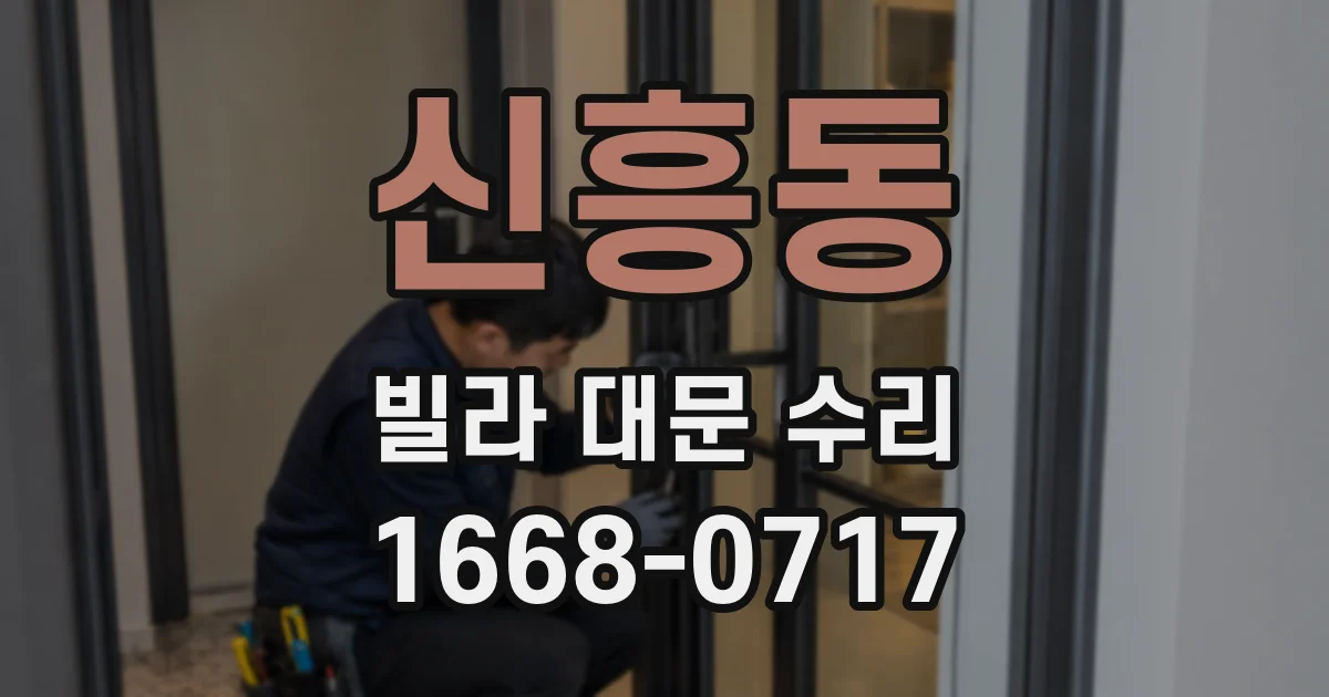 신흥동 빌라 대문 수리