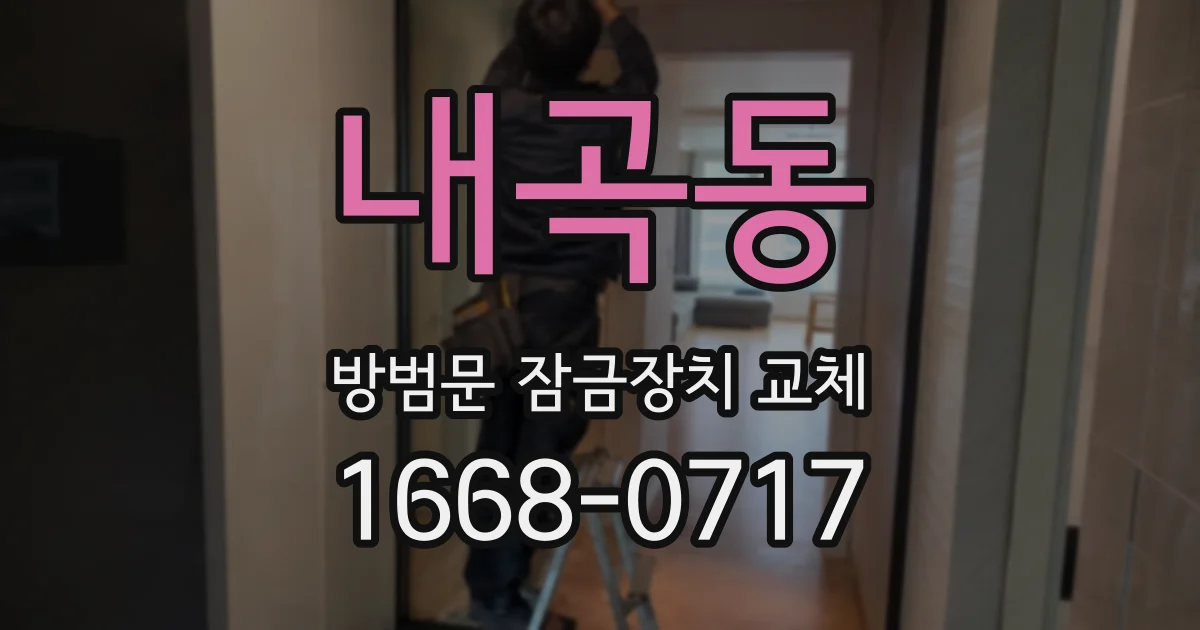 내곡동 방범문 잠금장치 교체