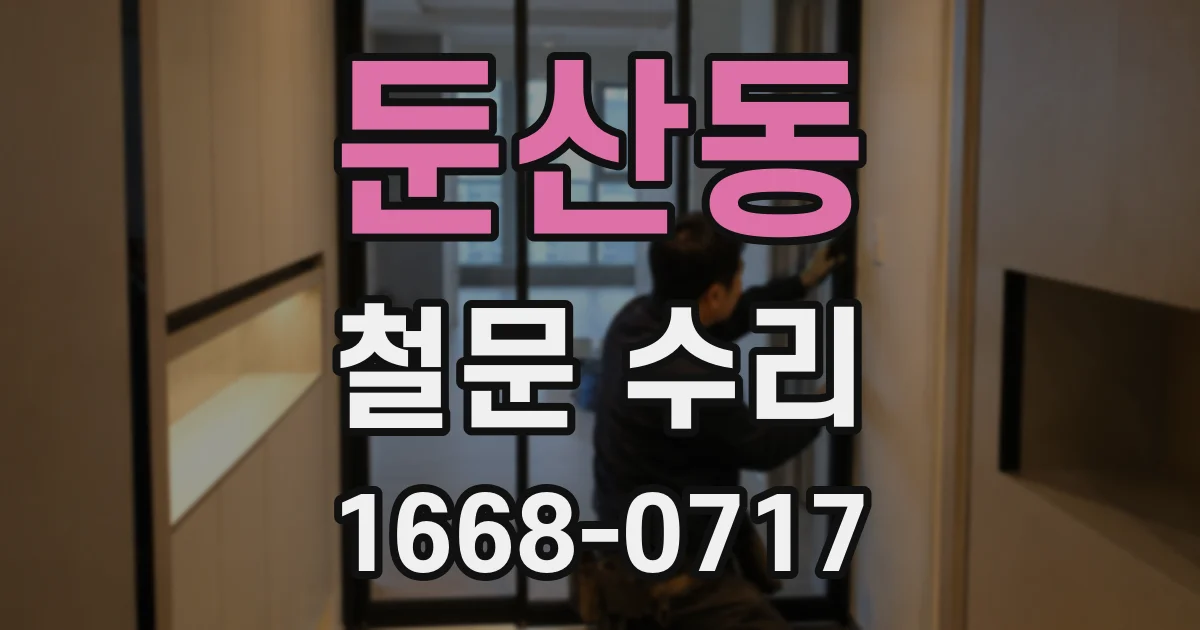 둔산동 철문 수리