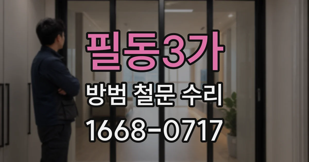 필동3가 방범 철문 수리