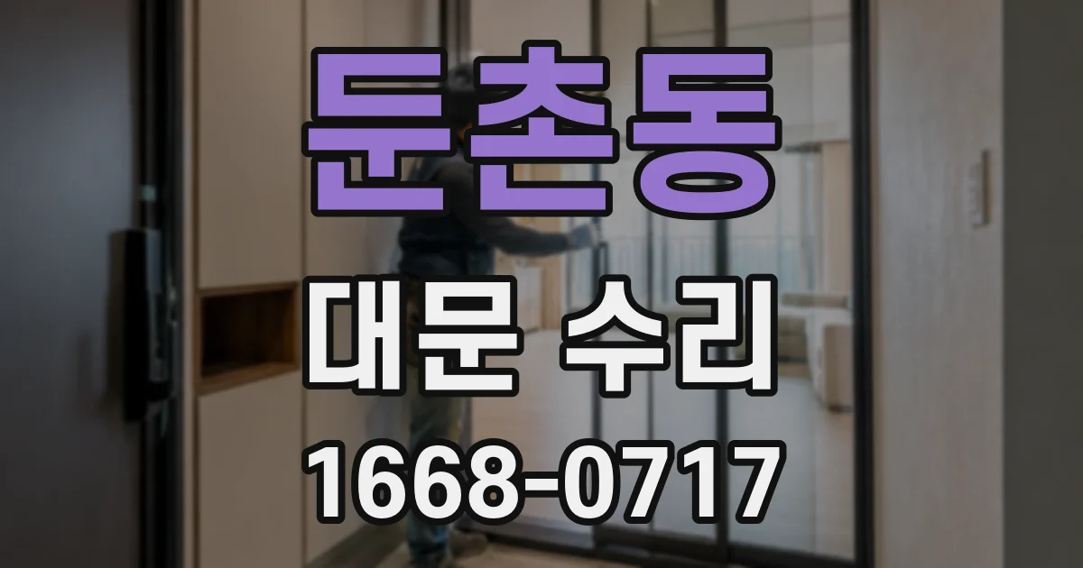 둔촌동 대문 수리