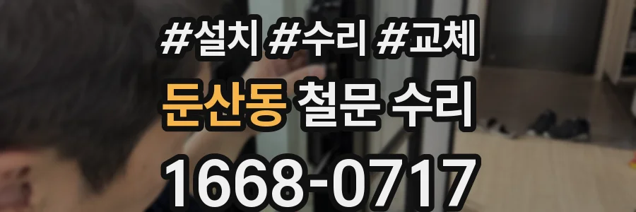 둔산동 철문 수리