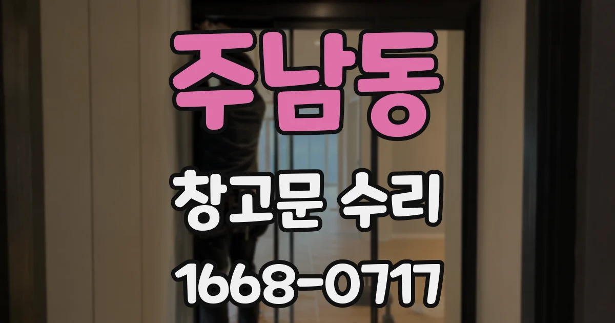 주남동 창고문 수리