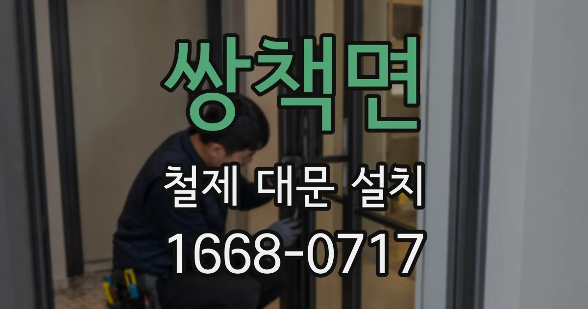 쌍책면 철제 대문 설치