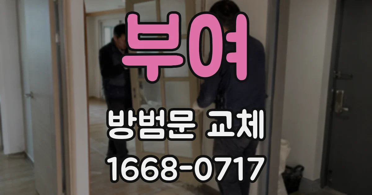 부여 방범문 교체