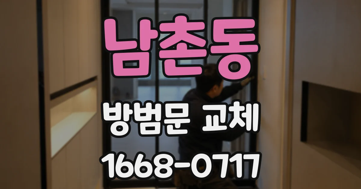 남촌동 방범문 교체