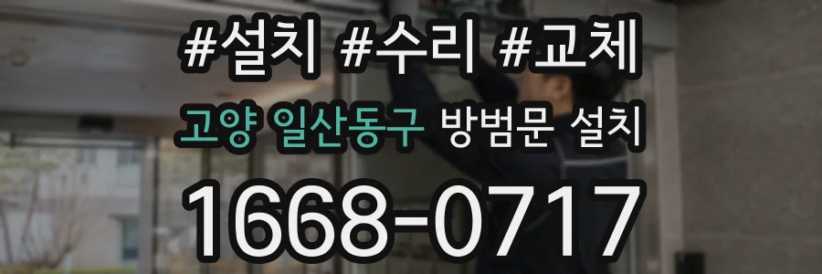 고양 일산동구 방범문 설치