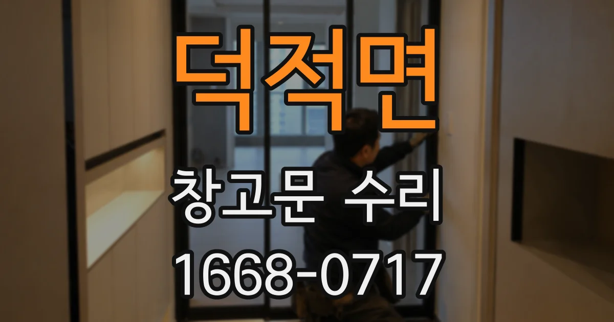 덕적면 창고문 수리