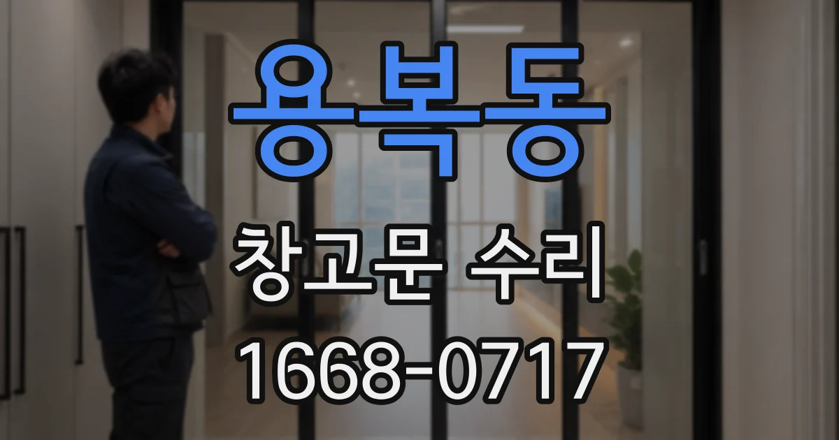 용복동 창고문 수리