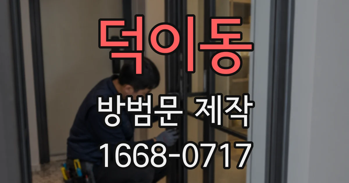 덕이동 방범문 제작