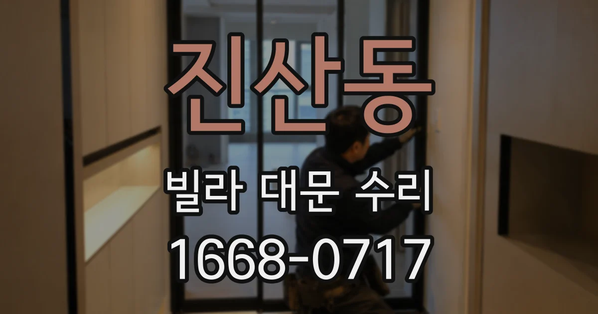 진산동 빌라 대문 수리