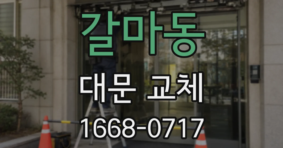 갈마동 대문 교체