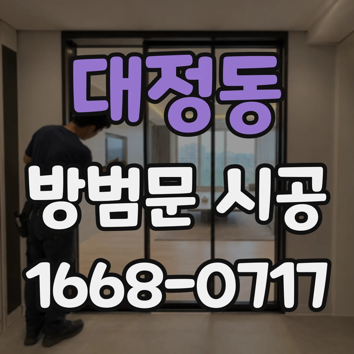 대정동 방범문 시공