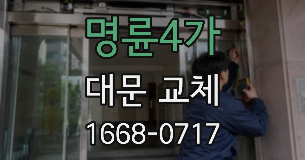 명륜4가 대문 교체