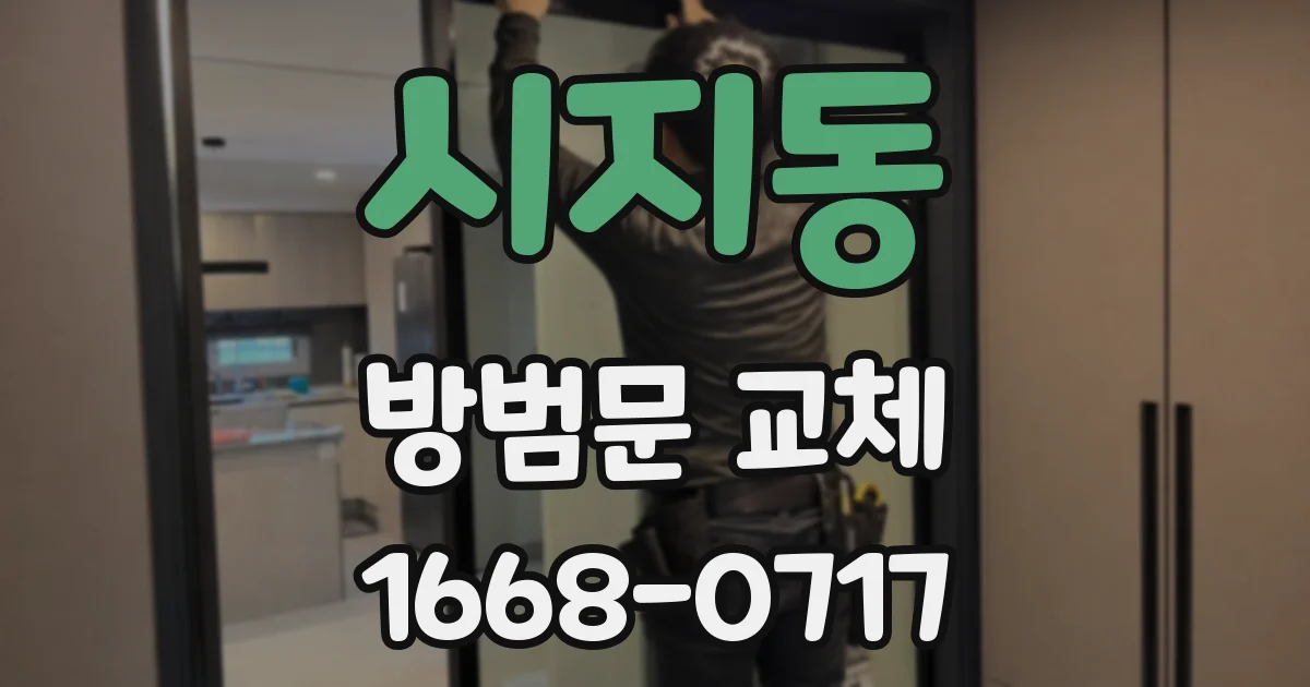 시지동 방범문 교체