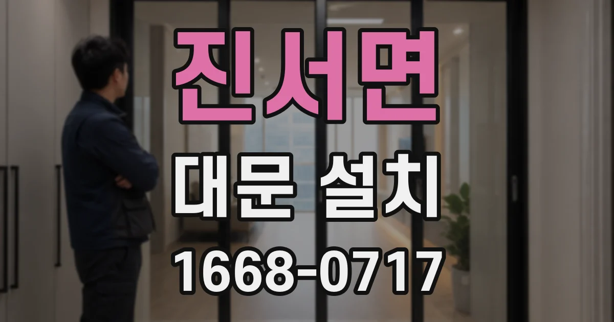 진서면 대문 설치