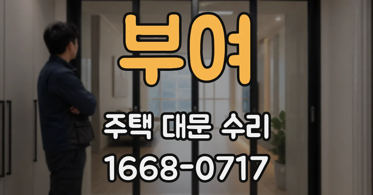 부여 주택 대문 수리