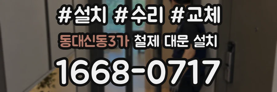 동대신동3가 철제 대문 설치