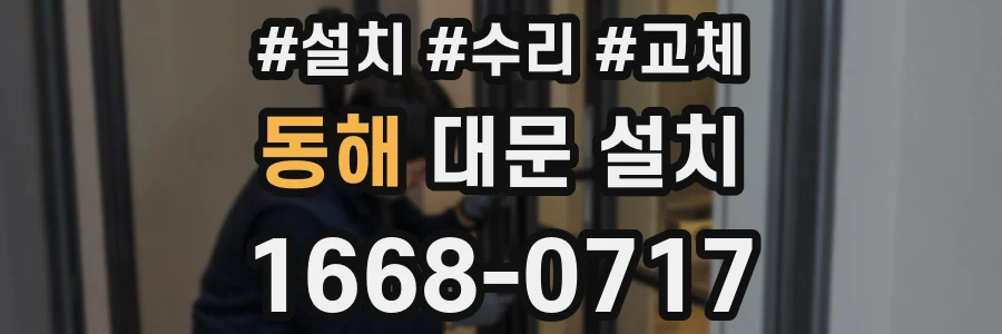 동해 대문 설치