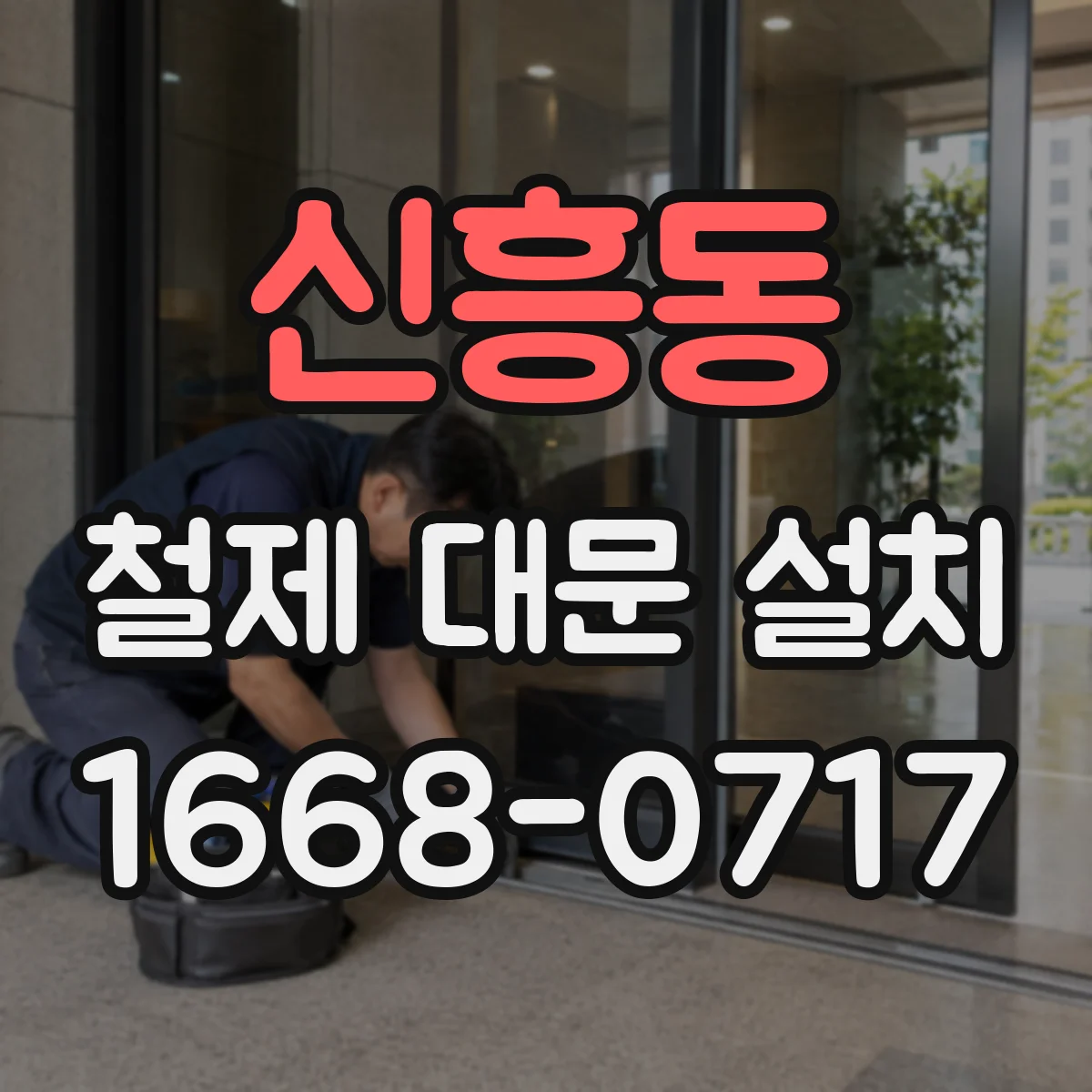 신흥동 철제 대문 설치