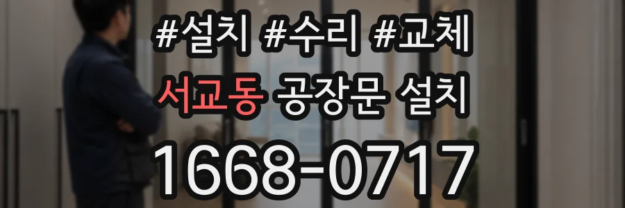 서교동 공장문 설치