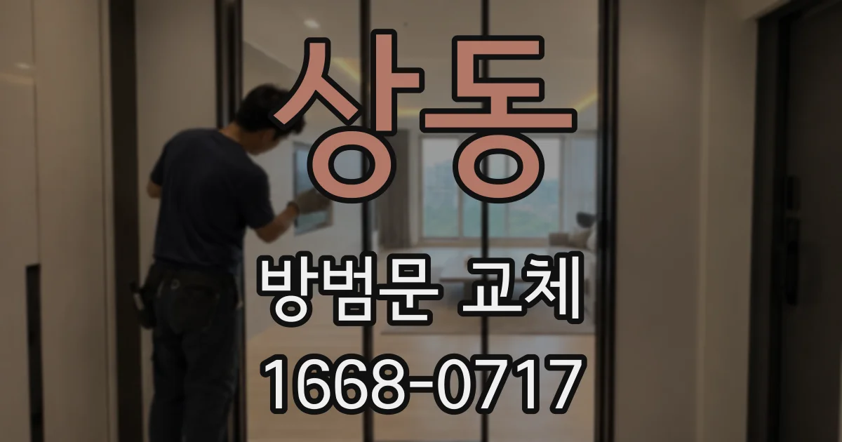 상동 방범문 교체